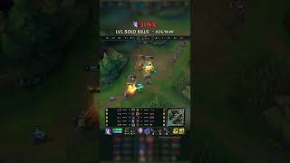 Jinx LV1 SOLO KILLS KogMaw | VN Master Patch 26.15 #shorts