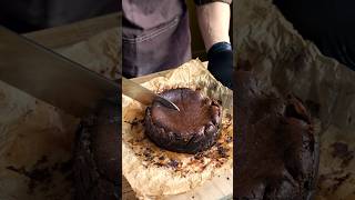 Chocolate Basque Cheesecake Burnt チョコレート・バスク風チーズケーキ #shorts #asmr #chocolate #cooking
