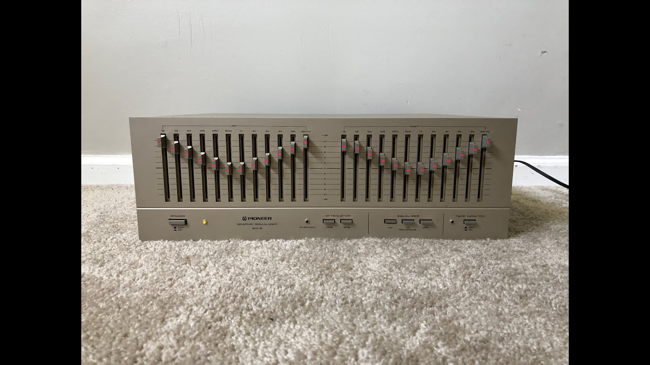 Égaliseur graphique PIONEER SG-9500 SPEC LINE Vintage 1976 HiEnd Fonct – TechnoGold Audio & Vintage