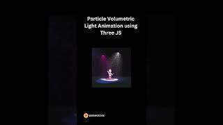 Particle Volumetric Light Animation using Three JS || animation css threejs coding developer