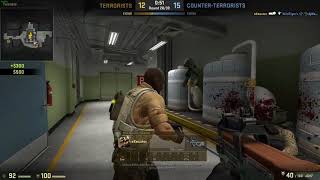 CS GO DE NUKE 4 KILLS P90 STORM+P250 METALLIC DDPAT