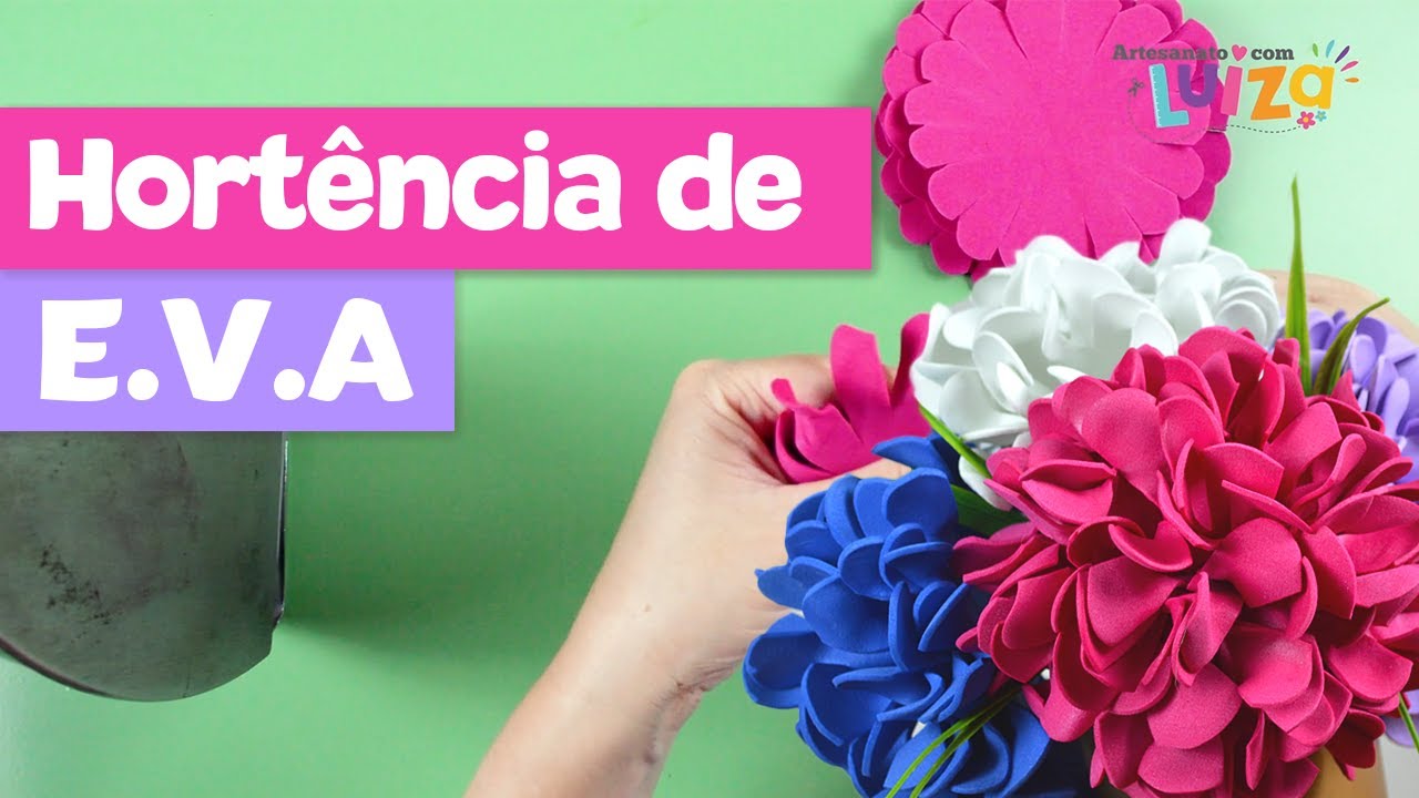 🌺 FLOR em EVA simples e fácil - Faça você mesmo DIY
