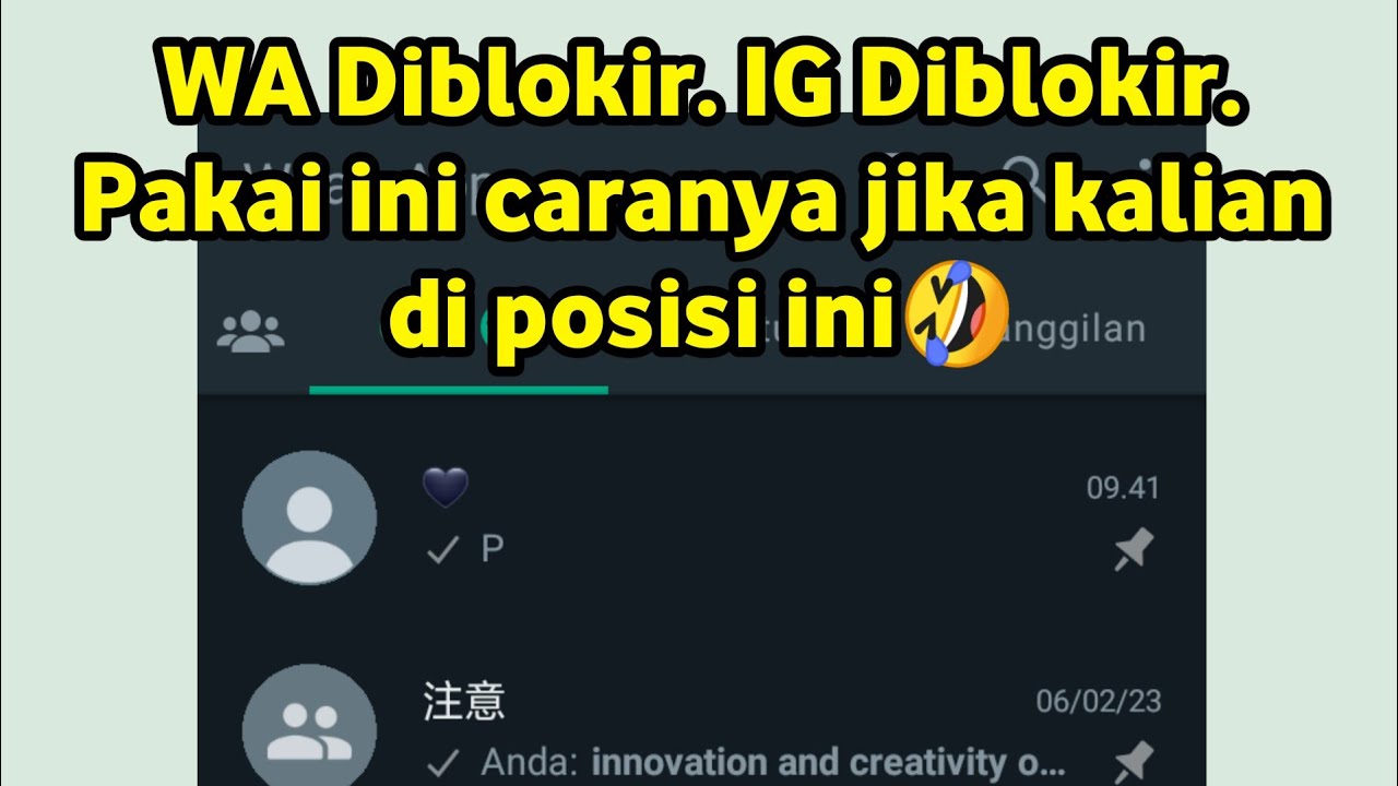 Cara Mengatasi WA Yang Diblokir Oleh Pacar