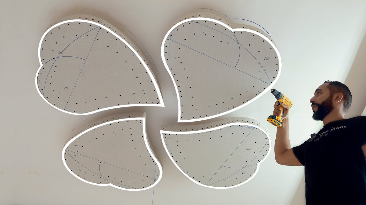 проектирование четырех сердец для детской комнаты