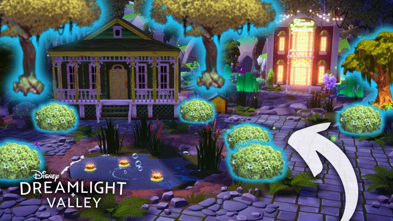 How to Place Trees & Foliage like a PRO in Disney Dreamlight Valley! 🌳 Tiana's Glade Slow Build