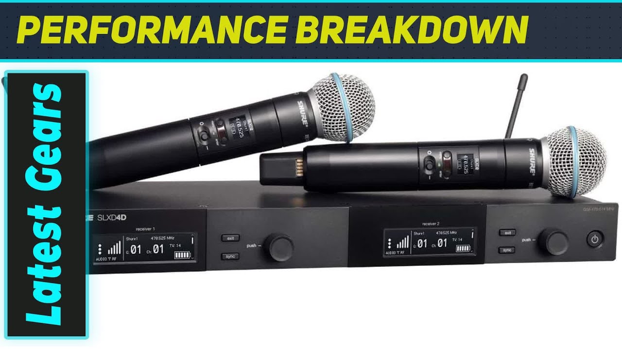 Shure SLXD24D/SM58: идеальная система с двумя беспроводными микрофонами для профессионального звука