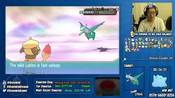 [LIVE] Shiny Latios! 2966 Eon Ticket Run Aways | Pokemon ORAS