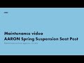 AARON Spring Suspension Seatpost: Maintenance Instructions (EN)