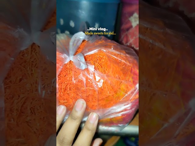 Made sweet for eid #subscribe #minivlog #recipe class=