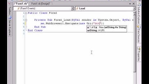 VB 2005 samples: a browser