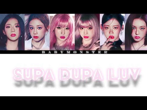 BABYMONSTER 베이비몬스터 SUPA DUPA LUV Color Coded Lyrics