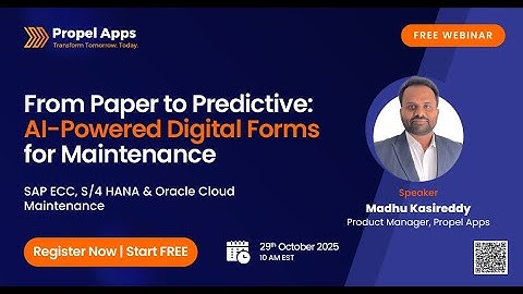 On-Demand Webinar: Transforming Plant Maintenance with AI-Powered Digital Forms for SAP & Oracle