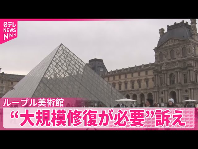 ルーブル美術館】“大規模修復が必要”政府に訴え フランスメディア