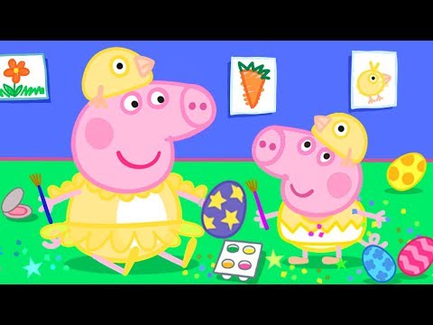Easter Colouring at Home with Peppa Pig | Peppa Pig Official Family Kids Cartoon