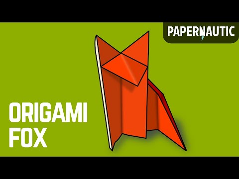 Easy origami fox