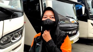 BEAUTIFUL DRIVER SINAR JAYA||SRIKANDI IN THE HIJAB OF THE SINAR JAYA BUS