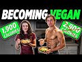 I TRIED MY SISTERS VEGAN LOW CALORIE DIET FOR A DAY... | VEGAN BODYBUILDING