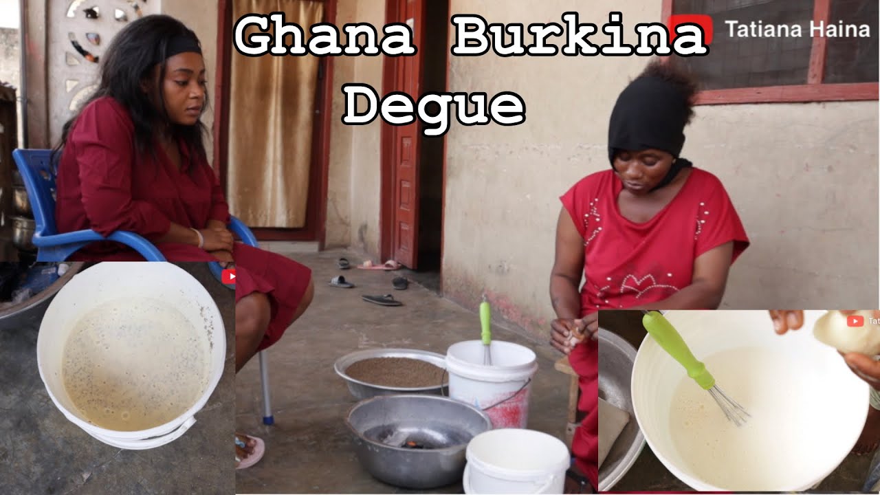 How to Make Ghana BURKINA/DEGUE || Millet Yogurt drink || Sunyani West Africa