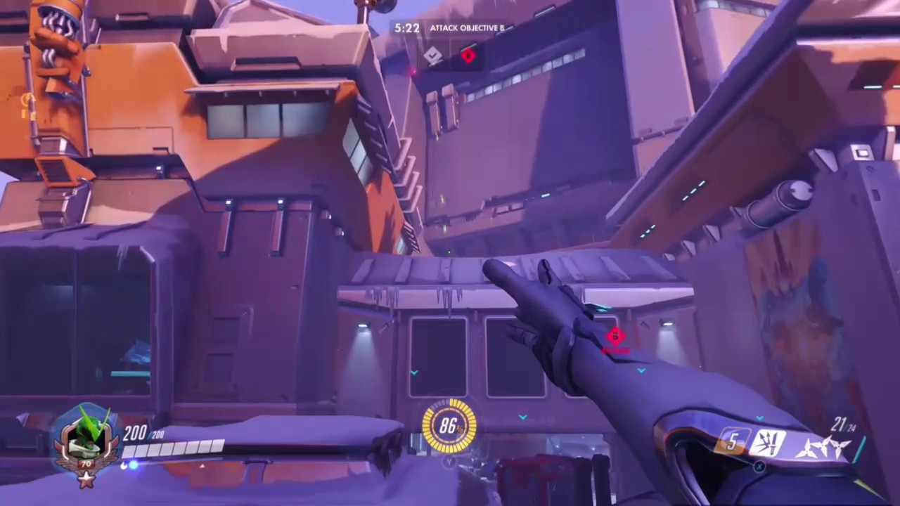 [Overwatch] Terrible GENJI Main Trys Out The Sentai Skin!