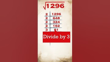 Square Root of 1296 | 1296 ka vargmul | #shorts #viral #funny #trending #squareroot