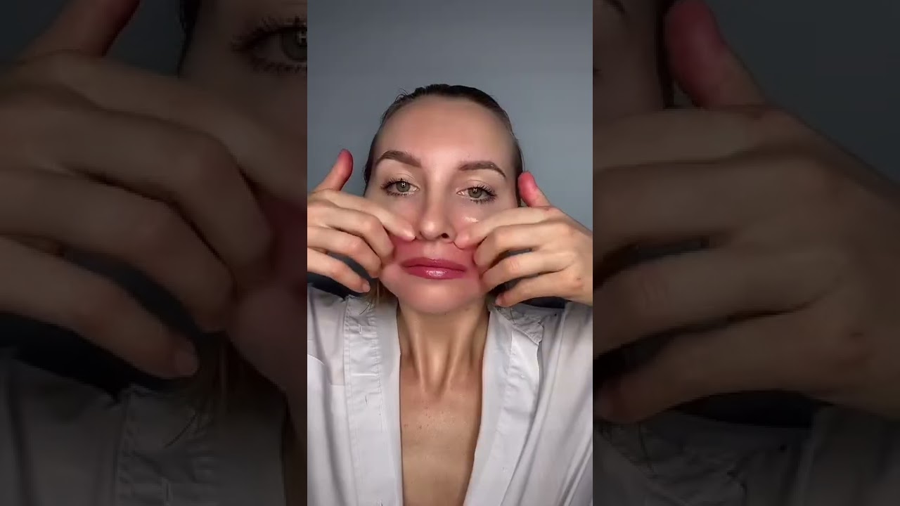 Masaż twarzy na bruzdy nosowo wargowe  