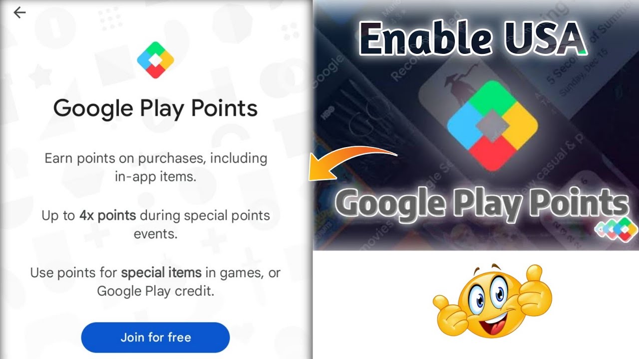 How To Enable US Google Play Points Free Google Play Points 2023