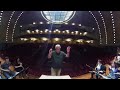 Um symphony band dress rehearsal  360 view