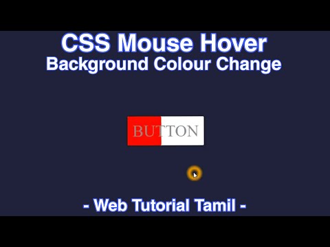 CSS Mouse Hover Background Colour Change Effect -   Web Tutorial Tamil || #html #css #web #trending