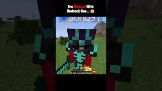 Bro Messed With Bedrock One... 😳 #minecraft #shorts #minecraftshorts