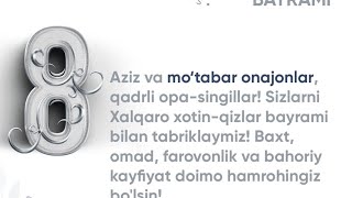Aida Oʻzbekiston Va Musofirdagi Ayollarimizni Tabrikladi.
