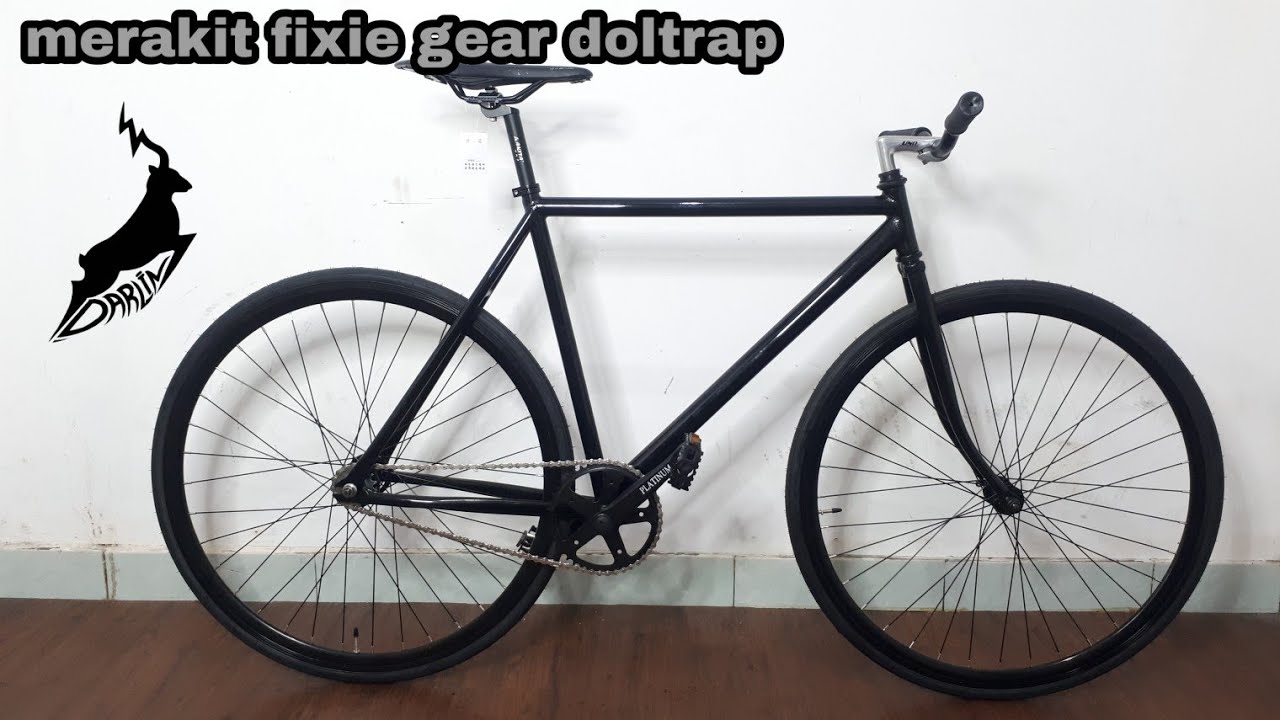 MERAKIT SEPEDA  FIXIE  BLACK DREAMBUILD DARLINBIKE 