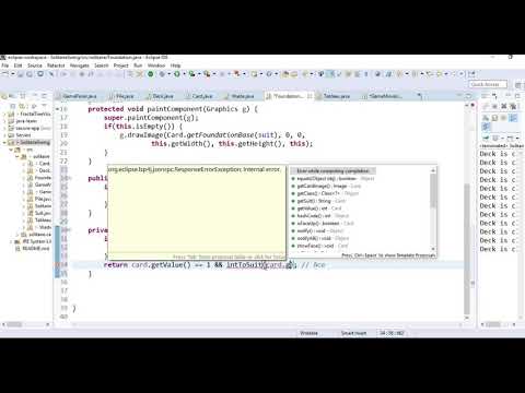 11 Java Swing Solitaire  Waste Pile Mouse Clicked Event