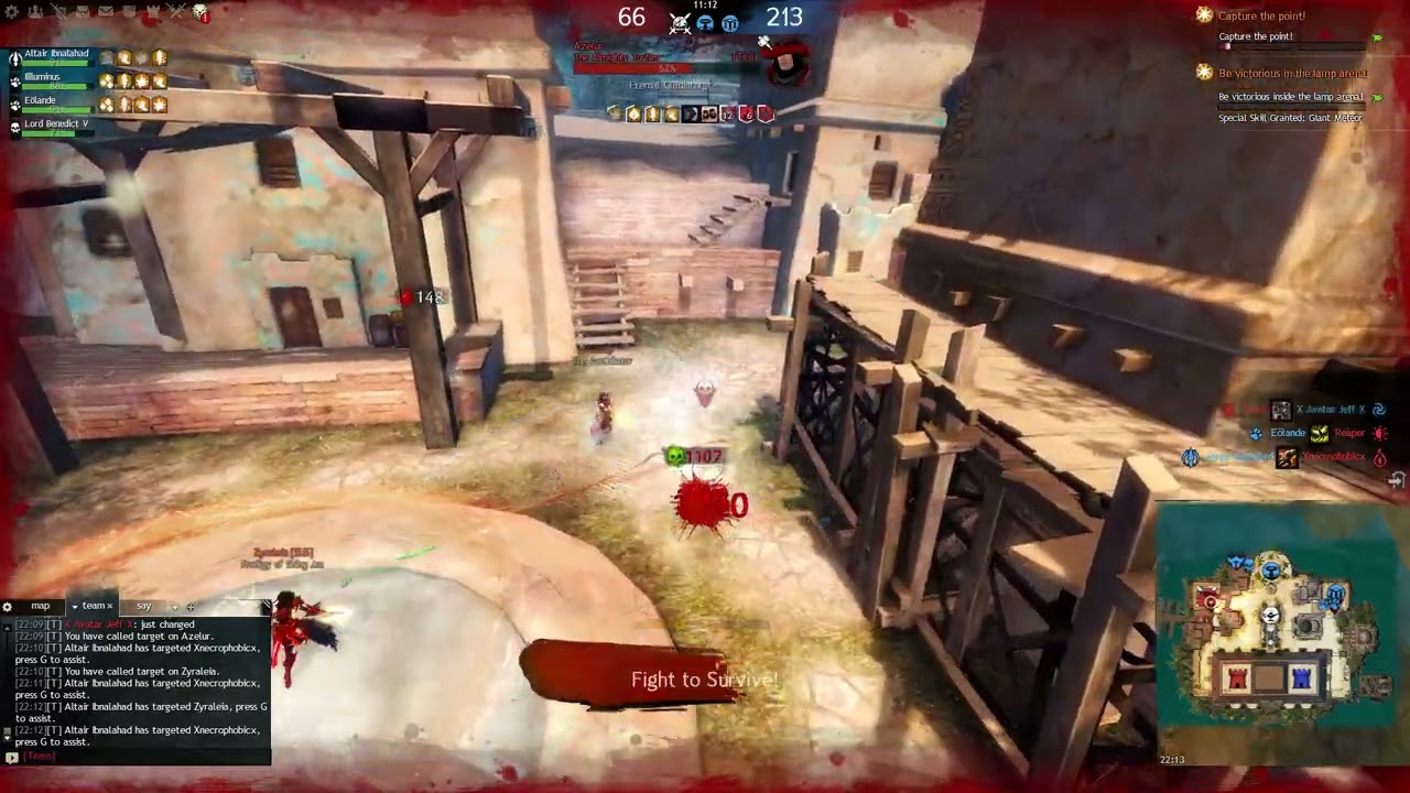 gw2 staff ele ranked tempest pvp (last season): holding a node and not dying clip