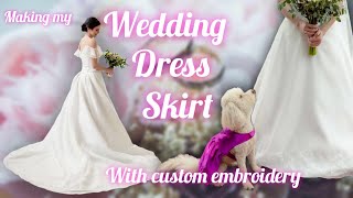 : Making my Wedding Dress Skirt - Princess Bridal Gown