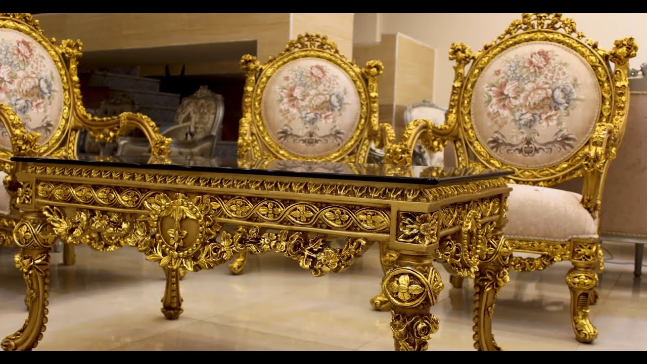 اثاث مبادرة تعالى دمياط.  صالون دهب  كلاسيكى ثقيل والسعر على العام  ..cod...1123