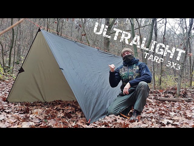 ONEWIND OUTDOORS - 3X3 ZEPHYR ULTRALIGHT TARP - YouTube