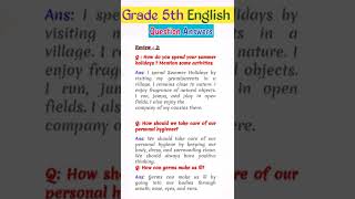 Snc English Grade 5 Review 2 Question Answers