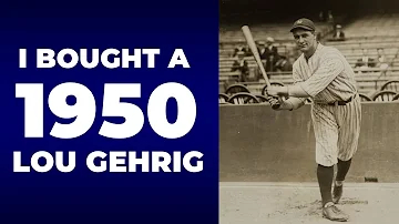 I bought a 1950 Lou Gehrig vintage baseball card! (History of 1950 Callahan cards)
