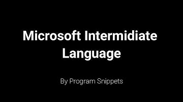 Microsoft Intermediate Language