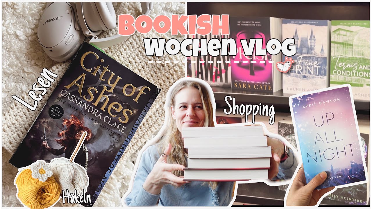 Bookish Reading Vlog 💞 Buchempfehlungen | Buchhülle häkeln | Book Shopping | Paket auspacken |
