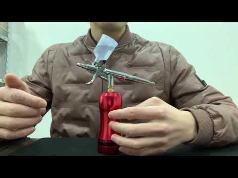 Cordless trigger type airbrush