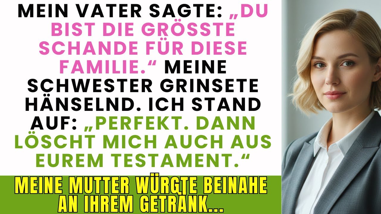 Beim Abendessen sagte meine Familie: ›Du bist die größte Schande dieser Familie.‹ Also…