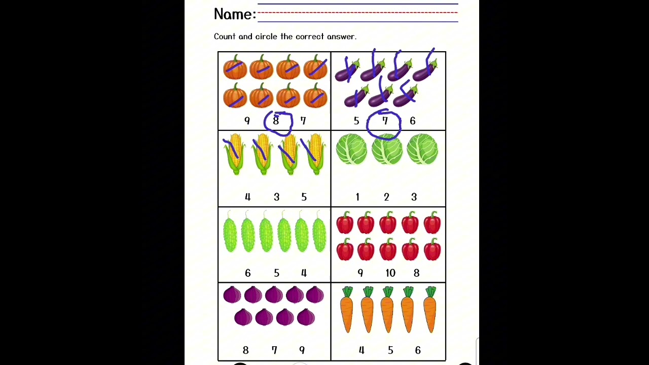 Count and circle the correct answer.