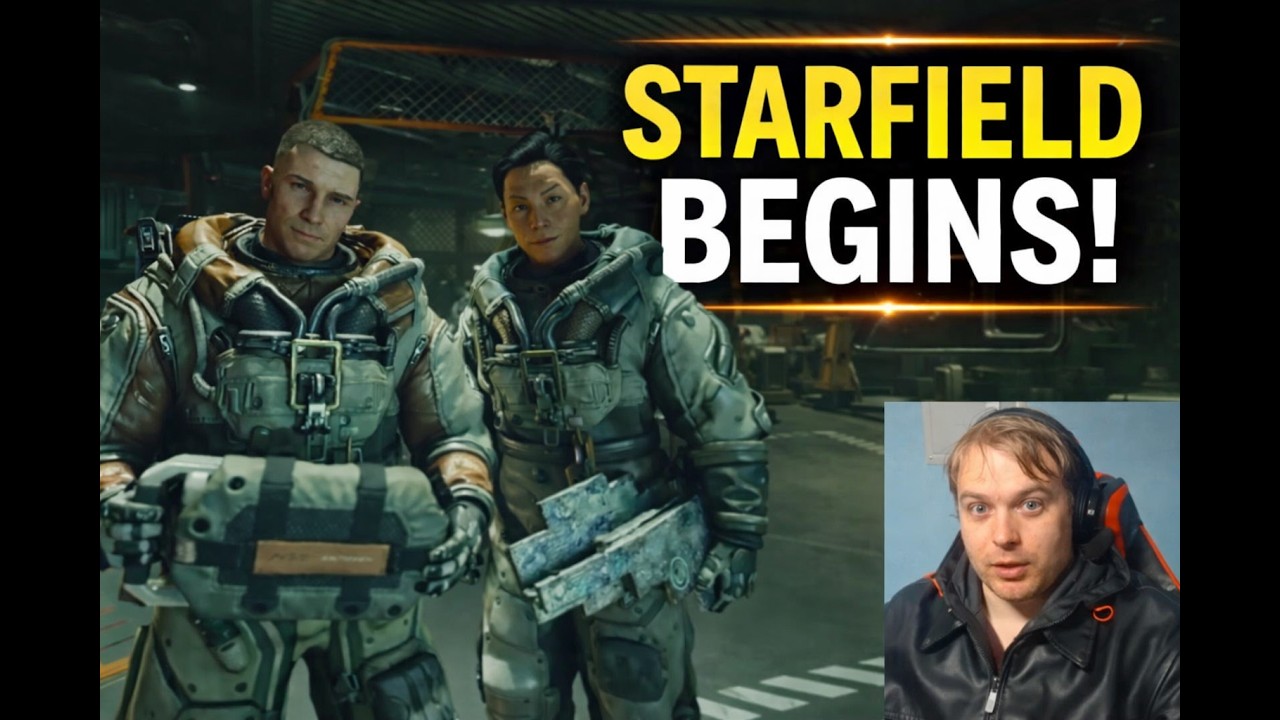 Starfield Begins! First Mission, Shooting Pirates & My First Space Battle 🚀