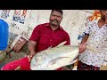 KASIMEDU SELVAM CUTTING MALABAR TRAVELLY FISH | FISH CUTTING VIDEOS | KASIMEDU | UK & SONS MARINE