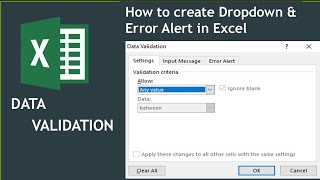 data validation in excel | data validation error message formula