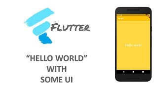 Flutter Hello World with some U.I