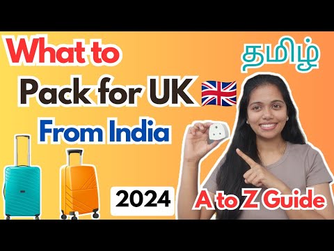 🇬🇧 Packing Guide for UK | Packing list | UK student visa | International students | #londontamil