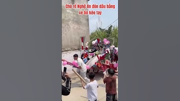 Độc lạ Nghệ An chú rể đón dâu bằng xe bò kéo tay được cả xóm thiết kế trợ giúp #codau #damcuoi