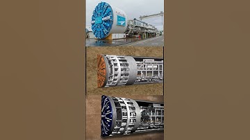 Mega Tunnelling Boring Machine (TBM) at Work #shorts